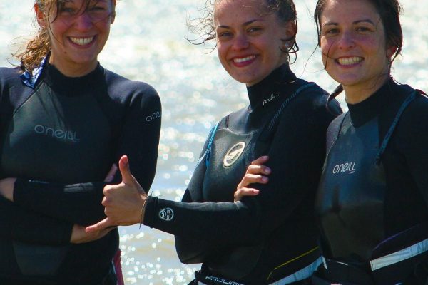 Die 3 Mädels... Powergirls im Kitecamp